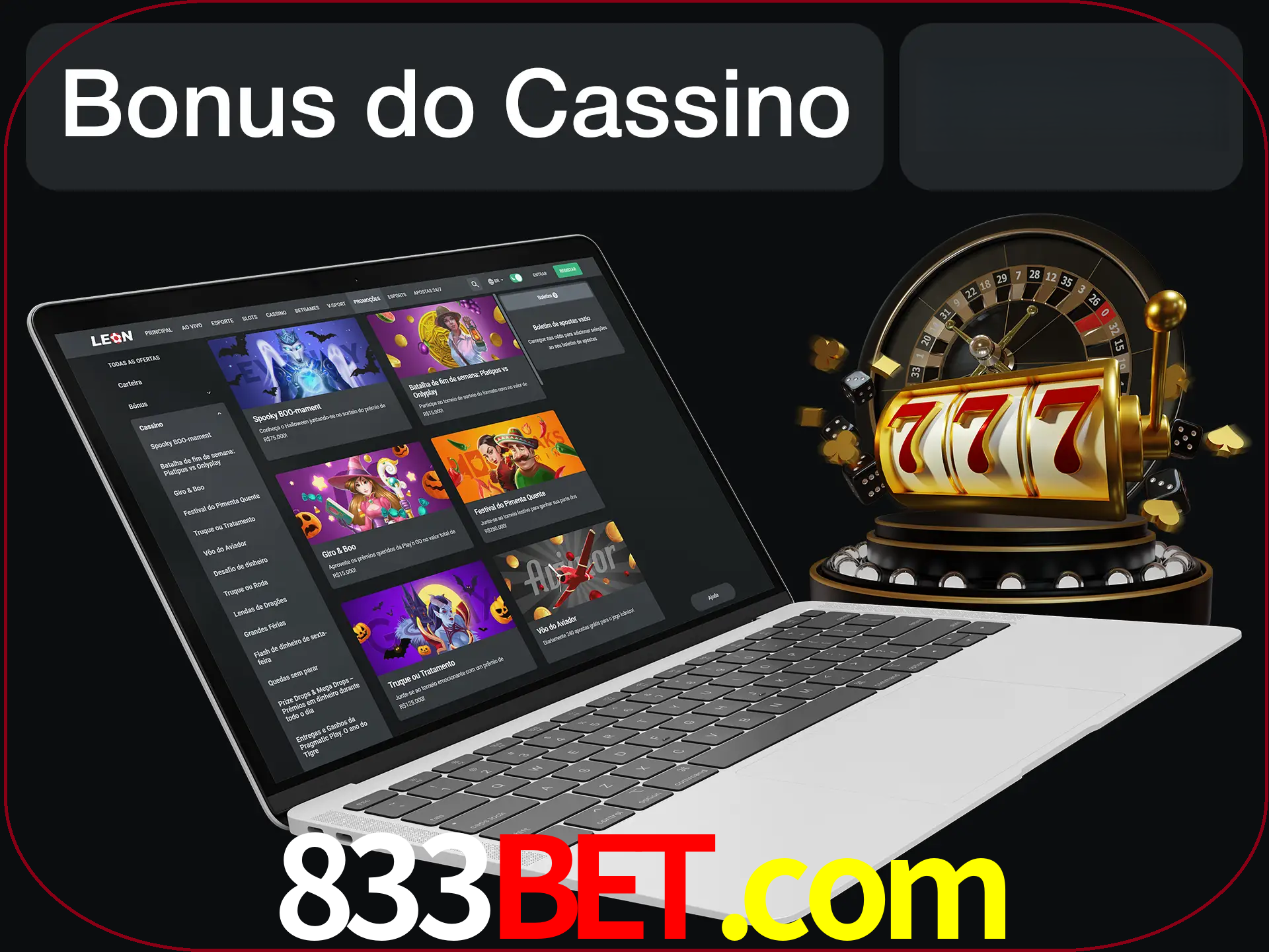 Use o bônus do cassino para começar melhor.